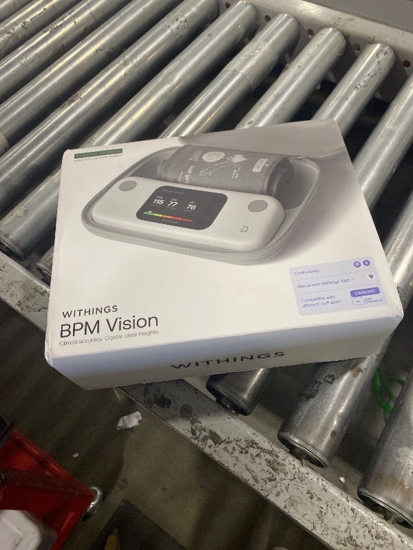 Photo 1 of Withings BPM Vision – Smart Arm Blood Pressure Monitor | FDA-Cleared | Easy-to-use, Accurate Systolic & Diastolic Measurements, Wide Range Cuff | Wi-Fi & Bluetooth | iOS & Android | FSA/HSA