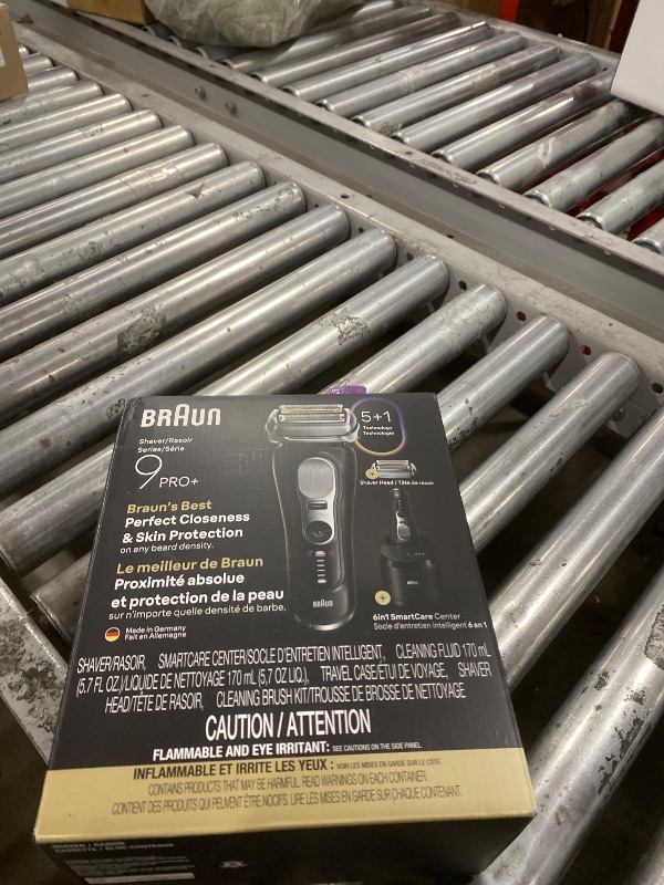 Photo 1 of Braun Series 9 PRO+ Electric Shaver, Pro SensoAdapt, 6in1 SmartCare Center, Wet & Dry Razor, 9660CCPS, Black