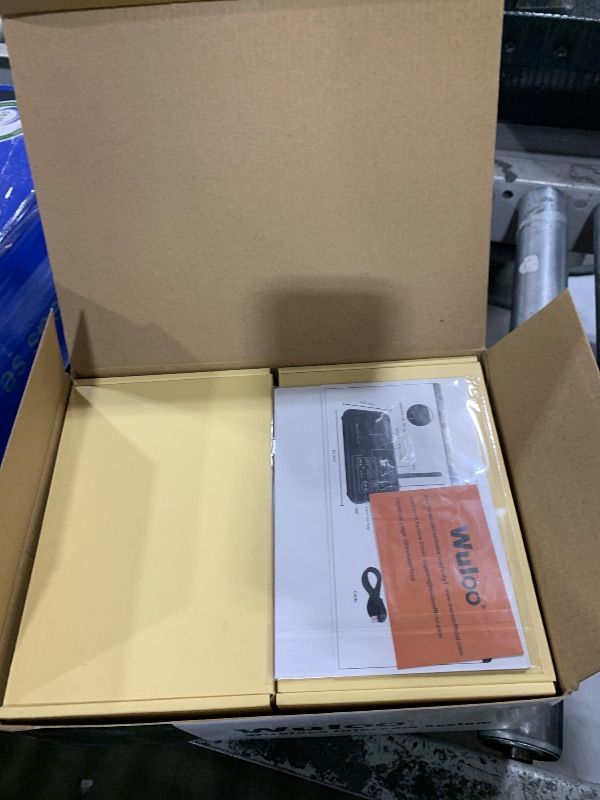 Photo 1 of Wuloo Intercoms Wireless for Home 1 Mile Range 22 Channel 100 Digital Code Display Screen, Wireless Intercom System for Home House Business Office, Room to Room Intercom Communication(4Stations Black)