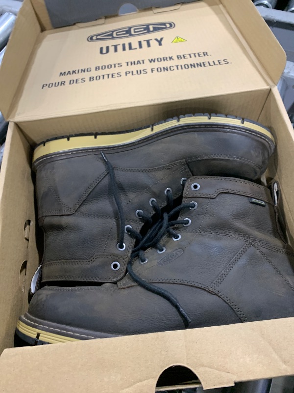 Photo 1 of KEEN Utility Men's San Jose 6" Soft Toe Waterproof Wedge Work Boots