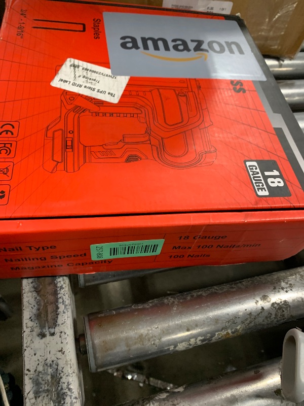 Photo 1 of **UNTESTED* Ecarke 2" Electric Nail Gun Compatible with Milwaukee 18V Battery(No Battery),2 in 1 Cordless Brad Nailer Stapler with 1000 Nails,18 Gauge Nail Gun Battery Powered,2 Firing Modes for Trim Wood DIY