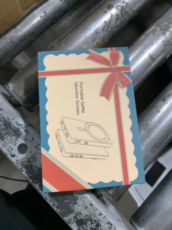 Photo 1 of Vamvo Selfie Monitor Screen, Vlog Magnetic with Remote Control, 1080P Wireless Screen Mirroring Video Recording for Android iOS, for Content Creator, Live Stream & TikTok (White)