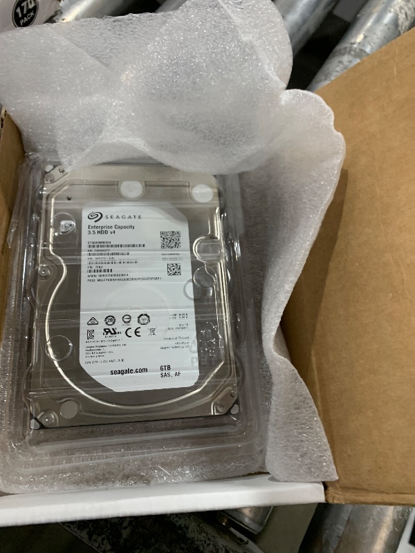Photo 1 of Seagate Enterprise Capacity 3.5 HDD| ST6000NM0034 | 6TB 7.2K RPM SAS 12Gb/s 128MB Cache 3.5' | 512n | Enterprise Hard Disk Drive for Hyperscale Applications (Renewed)