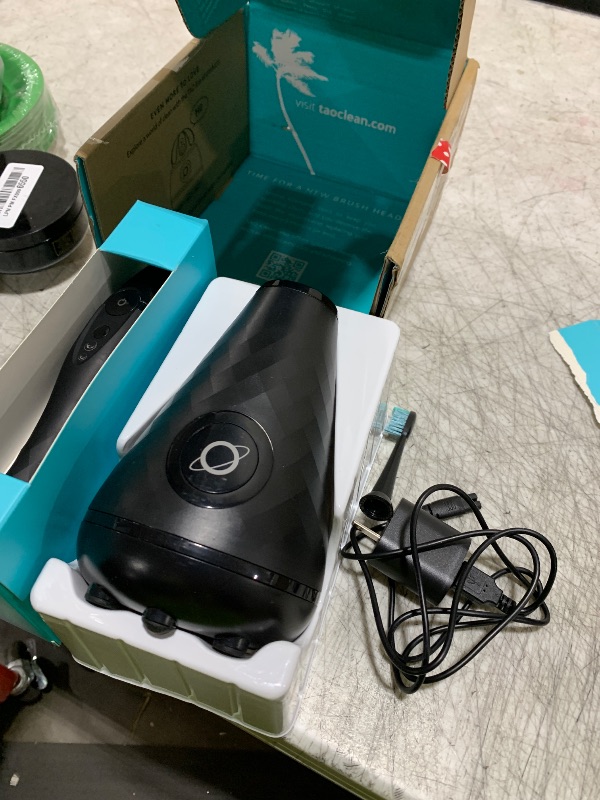 Photo 1 of Tao Clean UV Sanitizing Sonic Toothbrush and Cleaning Station, Electric Toothbrush, Dual Speed Setting, Black