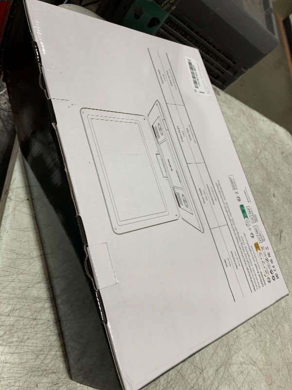 Photo 1 of 17.5" Portable DVD Player with 15.6" Large HD Screen, 6 Hours Rechargeable Battery, Support USB/SD Card/Sync TV and Multiple Disc Formats, High Volume Speaker, Black 