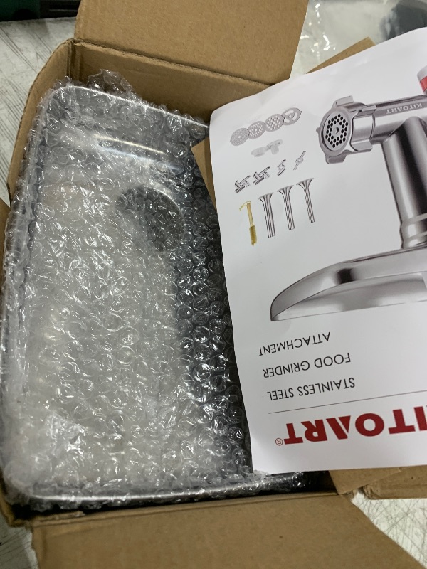 Photo 1 of Stainless Steel Meat Grinder Attachments for KitchenAid Mixers, Meat Grinder, Sausage Stuffer, Perfect Grinder Attachment for KitchenAid, Dishwasher Safe(Machine/Mixer Not Included)