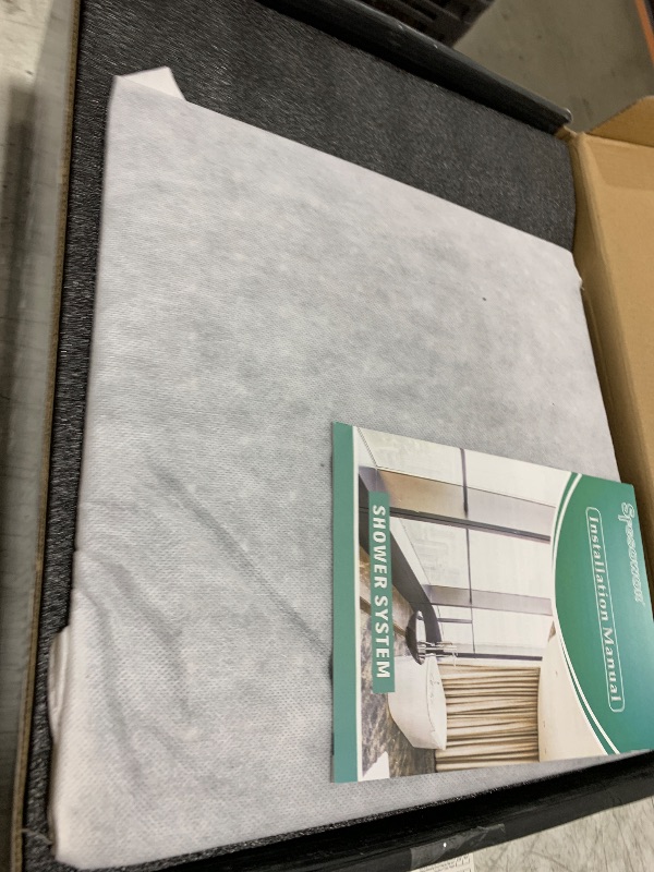 Photo 1 of Brushed Nickel Shower System, Push Button Diverter 3-Way Shower Valve Kit, Wall Mount 12 Inch Overhead Shower Head with 6 Inch Side Spray Shower Head, 4 Modes Flow Handheld Shower