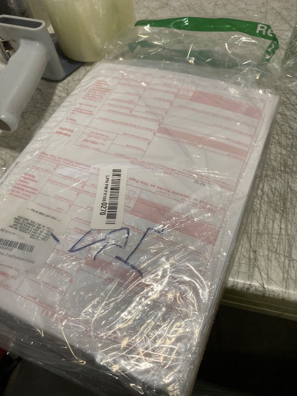 Photo 1 of 1099 INT Interest Tax Forms 2025 4 Part, 25 Pack of Interest Income Laser Forms Compatible with QuickBooks and Accounting Software, 25 Self Seal Envelopes Included