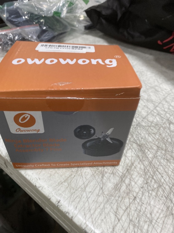 Photo 1 of 1-Pack 7 Fins Blender Blade Replacement for Ninja, Extractor Blade Assembly Compatible with Ninja Auto iQ BL480 BL482 BL642 BL682 NN102, Ninja Blender Replacement Parts with Sealing Ring, Hook, Brush