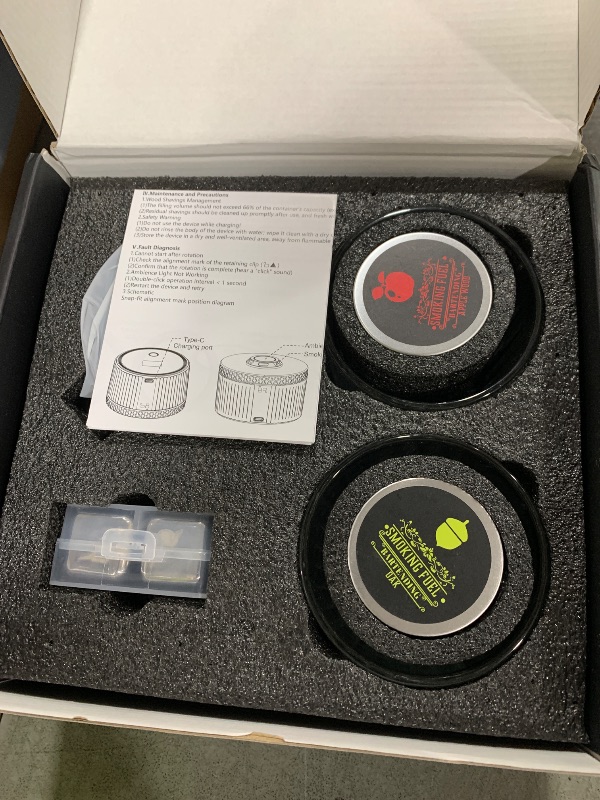 Photo 1 of Electric Whiskey Smoker Gift Kit with 2 Glasses & Reusable Ice Cubes, Rechargeable Cocktail Smoker Kit with 6 Wood Chips, Old Fashioned Whiskey Accessories, Bourbon Gifts for Men, Dad, Husband