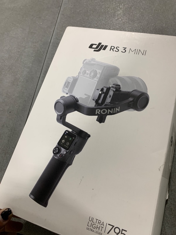 Photo 1 of DJI RS 3 Mini, 3-Axis Gimbal Stabilizer for Cameras Canon/Sony/Panasonic/Nikon/Fujifilm, 2 kg (4.4 lbs) Tested Payload, Camera Stabilizer, Camera Gimbal with Native Vertical Shooting