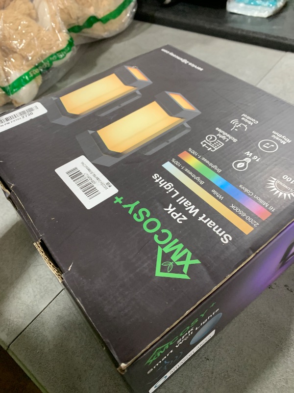 Photo 1 of XMCOSY+ Outdoor Wall Lights, 2100LM Smart LED Porch Lights Outdoor, RGBCW Exterior Lighting Sconce, Wi-Fi Control, Compatible with Alexa, IP65 Waterproof, 2 Pack