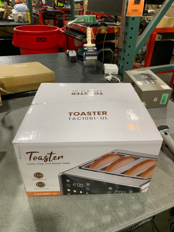 Photo 1 of Smart Toaster 4 Slice - Dual Digital TouchScreen & Independent Control for Family | Stainless Steel Extra-Wide Slots for Bagels | 6 Toast Types & Shade Settings | Defrost Reheat & Single-Slice Modes