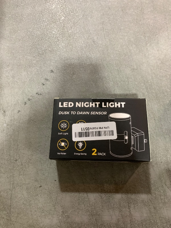 Photo 1 of L LOHAS LED Night Light, Night Lights Plug into Wall, Color Changing Nightlight RGB with Light Sensor, Home Decor for Kids Gifts, Halloween, Christmas, Holiday, Hallway Bedroom Kids Room, 2 Pack