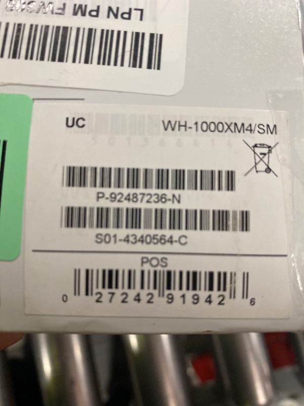Photo 1 of Sony WH-1000XM4 Wireless Premium Noise Canceling Overhead Headphones with Mic for Phone-Call and Alexa Voice Control, Silver WH1000XM4