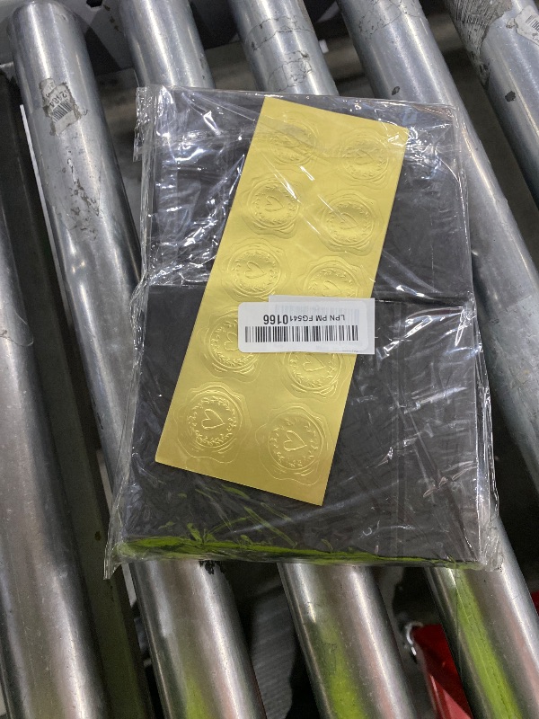 Photo 1 of 100 Pieces A6 Envelopes Colorful 4x6 Envelopes with Gold Stickers for Greeting Cards, Birthday, Weddings, Baby Shower Invitation Cards (Black, 6 1/2 x 4 3/4 Inches)