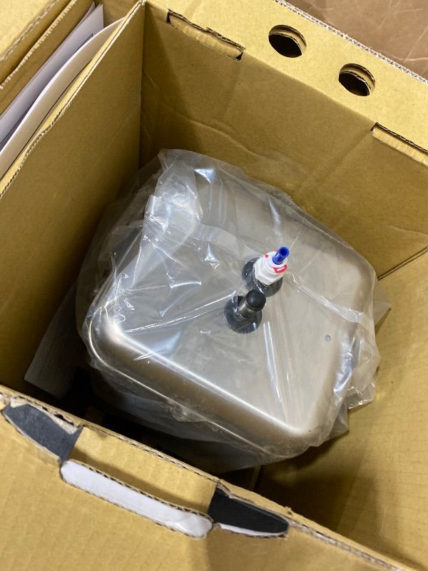 Photo 5 of Ready Hot Compact Instant Hot Water Dispenser, Stainless Steel Tank, Wall Mounted, Adjustable Temperature Control, Includes Hot and Cold Dual-Lever Faucet with Chrome Finish, 41-RH-150-F560-CH