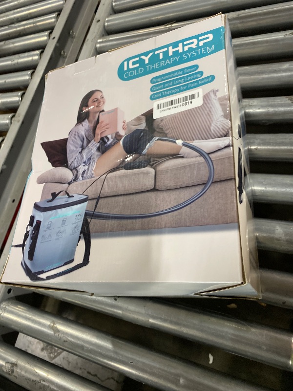 Photo 1 of ICYTHRP Cold Therapy Machine with Programmable Timer, Portable Ice Machine for Knee After Surgery, Knee Replacement Recovery System for Pain Relief with Compression Pad