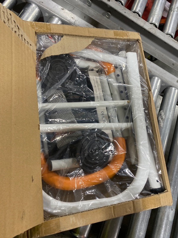 Photo 1 of Zelvia Bed Rails for Elderly Adults Safety with Motion Light & Storage Pouch - Retractable & Foldable Bed Handrails Assist Bedrails for Seniors, Surgery Patients & Handicap-White&Orange