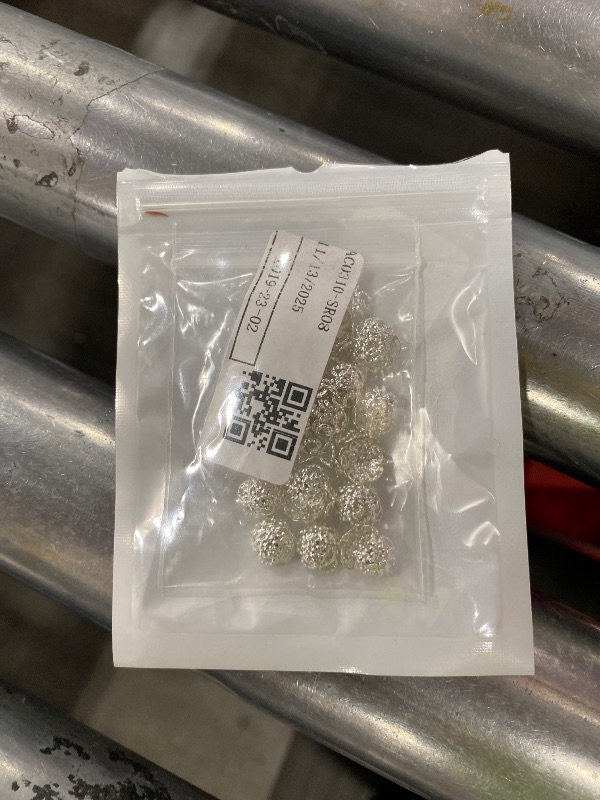 Photo 1 of 100Pcs Shiny Vintage Filigree, 8mm Silver Flower Bead End Caps Metal Bead Caps for Jewelry Making DIY Bracelet Earrings Arts, Crafts Accessories (Sliver)