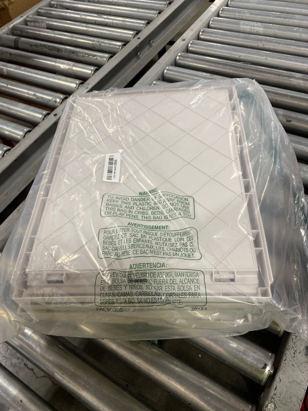 Photo 1 of caktraie 4 Pack Stackable Closet Storage Basket - Stackable Storage Bins, Multifunctional & Foldable Closet Organizer Divided, Wardrobe Cupboard Space-Saving Clothes Storage Hat Organizer, White