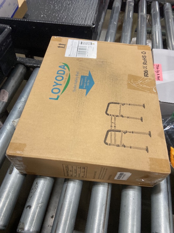 Photo 1 of Loyoda Toilet Safety Rails,Height-Adjustable Toilet Frame Width-Adjustable Toilet Handles Foldable Toilet Rail Provides Support for Seniors ? Pregnant ?Disabled ?Gray?