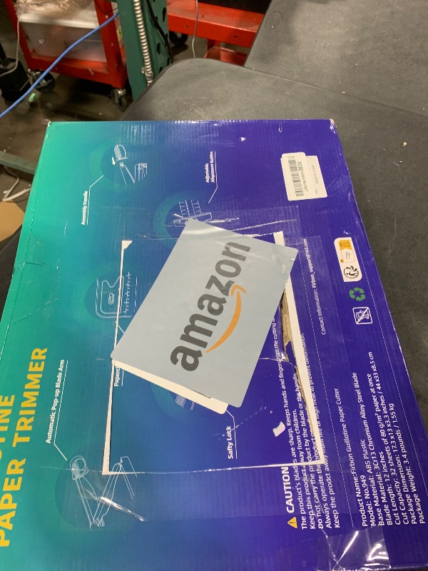 Photo 1 of Firbon 12" Guillotine Paper Cutter, Heavy Duty 30-Sheet Capacity Trimmer for Cardstock, Photos, Scrapbooking, Office, Classroom, Studio (Gray)