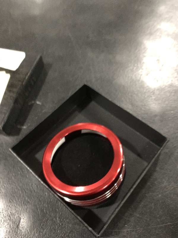 Photo 1 of  red anodized aluminum control knob cover or trim ring