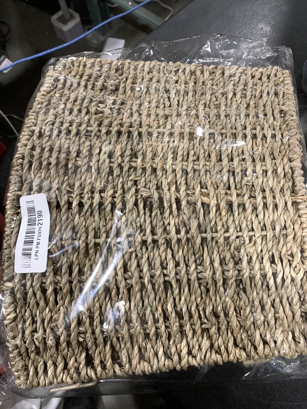 Photo 1 of Rocinha Rattan Christmas Tree Collar Basket - Rustic Handcrafted Tree Ring