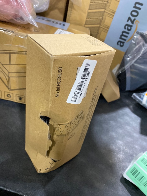 Photo 1 of 10 Feet Surge Protector Power Strip - Nuetsa Extension Cord(1625W/13A) with 8 Outlets and 4 USB Ports, Flat Plug, 2700 Joules, for Home, School, College Dorm Room, and Office, ETL Listed, Black