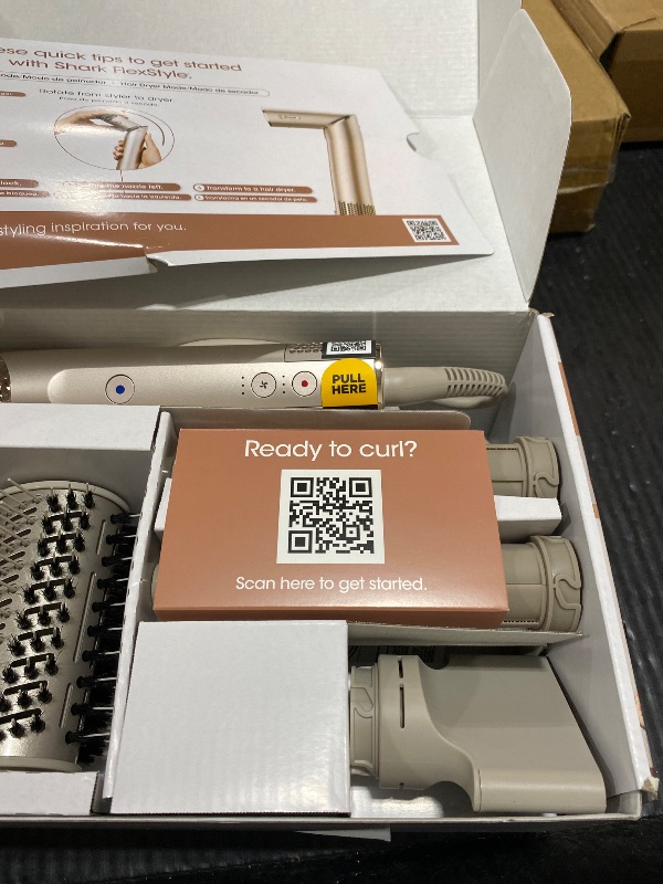 Photo 1 of Shark HD430 FlexStyle Air Styling & Drying System, Powerful Hair Dryer Brush & Multi-Styler with Auto-Wrap Curlers, Paddle Brush, Oval Brush, Concentrator Attachment, Stone