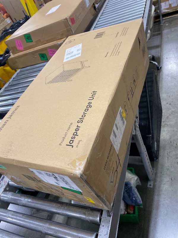 Photo 1 of Nathan James Jasper Wood Modern Sideboard Accent Storage Cabinet with Fluted Doors, for Kitchen or Living Room, Warm Pine