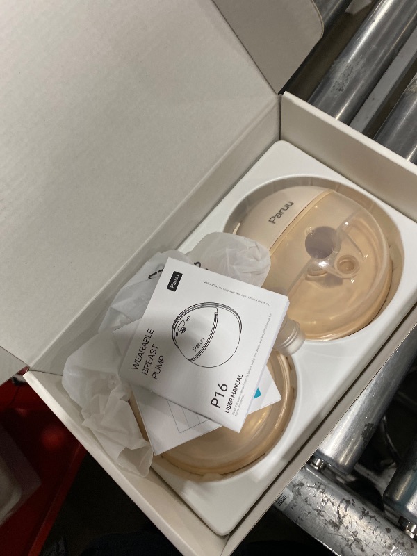 Photo 1 of Paruu Hands Free Breast Pump P16, Wearable Breast Pump Electirc Portable with 4 Modes & 12 Levels, Max 309mmHg Strong Suction 19/21/24mm Flange Inserts Wearable Breastfeeding Pump, 2 Pack?Nude