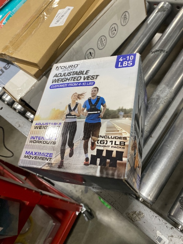 Photo 1 of "Aduro Sport Adjustable Weighted Vest Workout Equipment, 4lbs-10lbs Body Weight Vest for Men, Women, Kids"