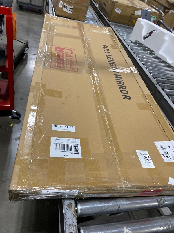 Photo 1 of ANYHI Pink Mirror Full Length with Lights, 62.6 x 23.3 Inch LED Lighted Full Body Mirror with 22 Dimmable Lights, Smart Touch, 3 Color Modes, Wall Mount/Lean Against Wall