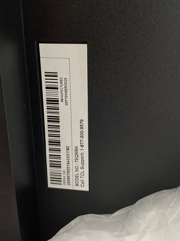 Photo 1 of TCL 75 Inch Class QM6K Series | Mini LED QLED 4K HDR | 75QM6K, 2025 Model | 120HZ-144HZ High Brightness Smart Google TV Dolby Atmos Onkyo Audio | Voice Remote Alexa Gaming Streaming Television