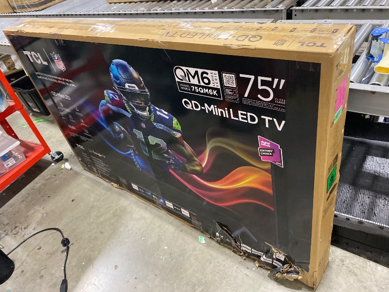Photo 1 of TCL 75 Inch Class QM6K Series | Mini LED QLED 4K HDR | 75QM6K, 2025 Model | 120HZ-144HZ High Brightness Smart Google TV Dolby Atmos Onkyo Audio | Voice Remote Alexa Gaming Streaming Television