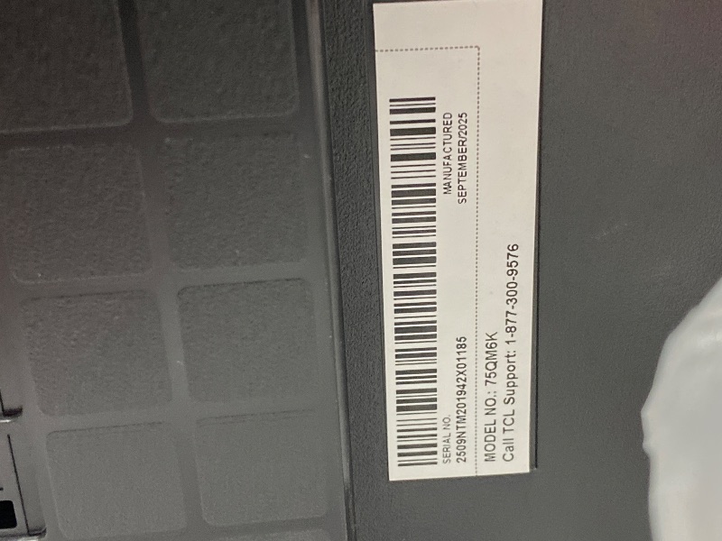 Photo 1 of TCL 75 Inch Class QM6K Series | Mini LED QLED 4K HDR | 75QM6K, 2025 Model | 120HZ-144HZ High Brightness Smart Google TV Dolby Atmos Onkyo Audio | Voice Remote Alexa Gaming Streaming Television