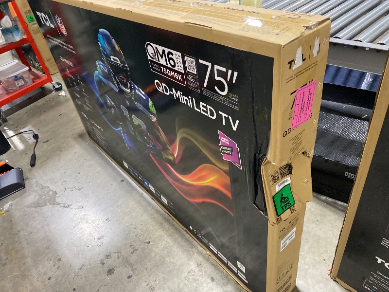 Photo 1 of TCL 75 Inch Class QM6K Series | Mini LED QLED 4K HDR | 75QM6K, 2025 Model | 120HZ-144HZ High Brightness Smart Google TV Dolby Atmos Onkyo Audio | Voice Remote Alexa Gaming Streaming Television