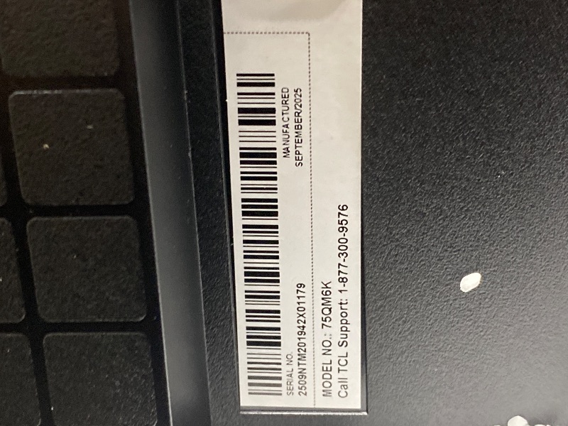 Photo 1 of TCL 75 Inch Class QM6K Series | Mini LED QLED 4K HDR | 75QM6K, 2025 Model | 120HZ-144HZ High Brightness Smart Google TV Dolby Atmos Onkyo Audio | Voice Remote Alexa Gaming Streaming Television