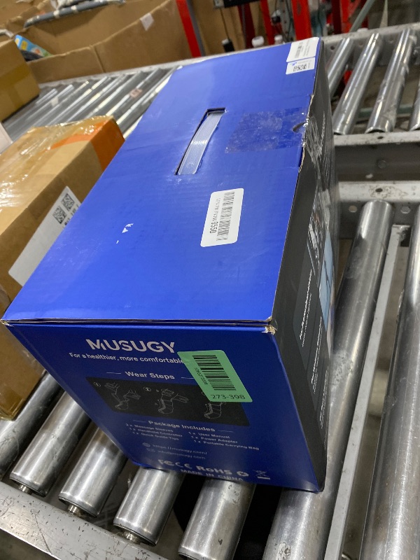 Photo 1 of Musugy Leg Massager with Heat and Compression : Sequential Compression Boots with 6 Modes,9 Intensity and 3 Heat for Circulation and Pain Relief - Christmas Birthday for Mom, Dad, Athletes, Gym