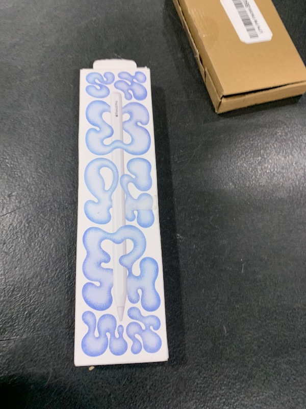 Photo 1 of Apple Pencil Pro: Latest Model - Device Compatibility Check Required - Pixel-Perfect Precision, Tilt and Pressure Sensitivity, Ideal for Note-Taking, Drawing, and Art. Charges and Pairs Magnetically