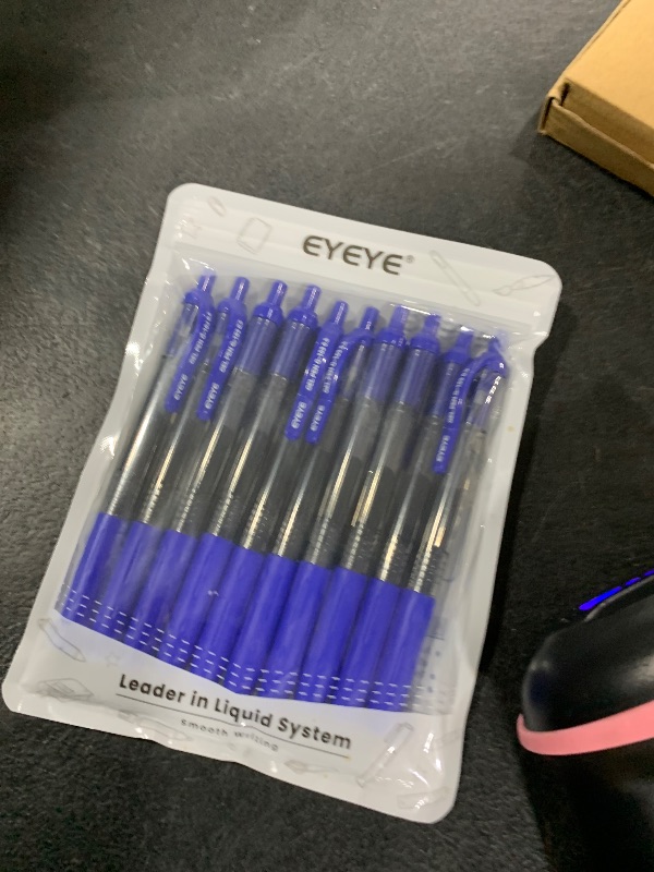 Photo 1 of 10 blue pens 