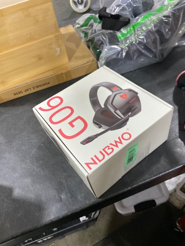 Photo 1 of NUBWO Wireless Gaming Headset with Mic for Ps5 Ps4 PC, Zero Interference, 100-Hour Battery All-Day Play, 23ms Sync? for Fortnite & Call of Duty/FPS Gamers, Triple Mode All Devices Compatible - Red