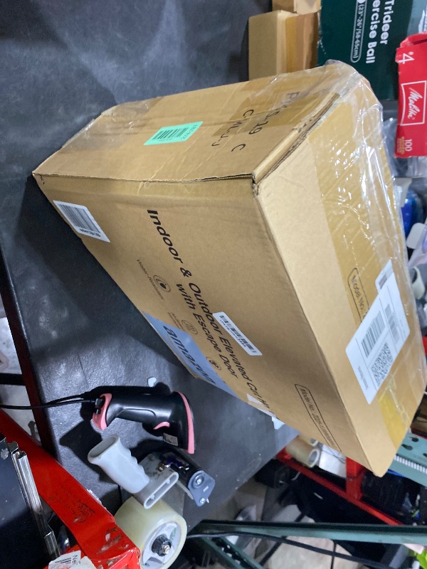 Photo 1 of Indestructible Heated Cat House for Outside Cats Winter, 100% Weatherproof, Safe Escape Door, Insulated Outdoor Cat Shelter with Heater for Feral Barn Cat Kitty (Forest Green, 13"x17"x12.6")