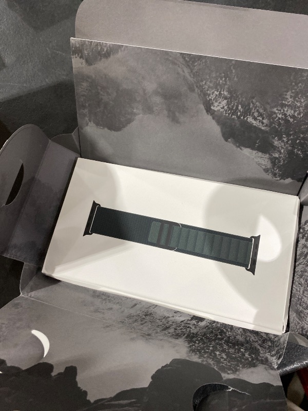 Photo 1 of Apple Watch Ultra 2 [GPS + Cellular 49mm] Smartwatch, Sport Watch with Black Titanium Case with Dark Green Alpine Loop - M. Fitness Tracker, Precision GPS, Action Button, Carbon Neutral