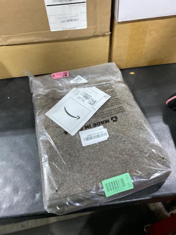 Photo 1 of **FEW PIECES** INCOMPLETE** COSY HOMEER Edging Stair Treads Non-Slip Corner Indoor Stair Runners for Wooden Steps,Landing Slip Resistant Stair Rugs Mat for Kids and Dogs,100% Polyester TPE Backing,Brown,30x30 inch