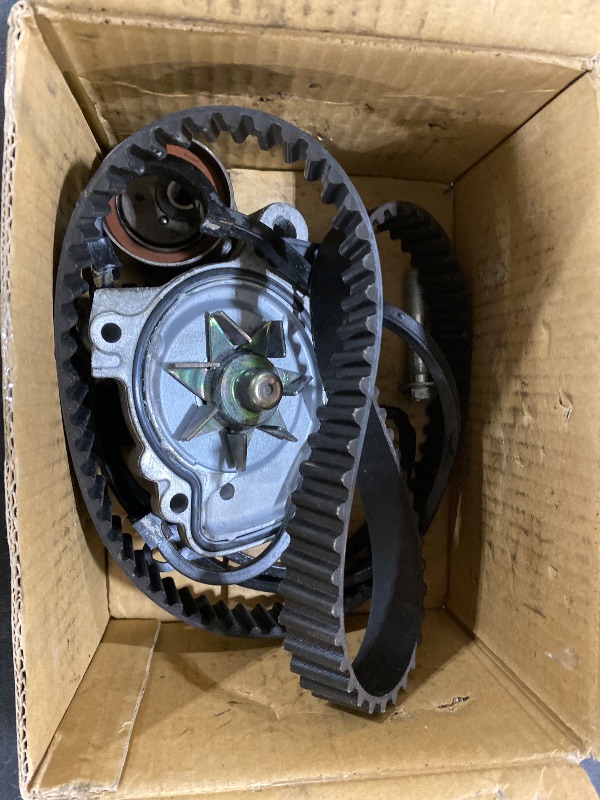 Photo 1 of Engine Timing Belt Kit with Water Pump | Compatible with 2001-2005 Honda Civic HX EX LX GX DX 1.7L L4 SOHC 16V Engine | Replaces# TCK312, TBK312