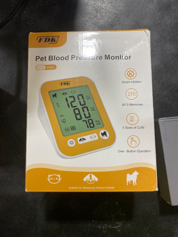 Photo 1 of Veterinary Blood Pressure Monitor for Pet Dog and Cat, Animal Automatic Digital BP Machine with Large LCD Screen Backlight 3 Cuffs 270 Data Memory Silent