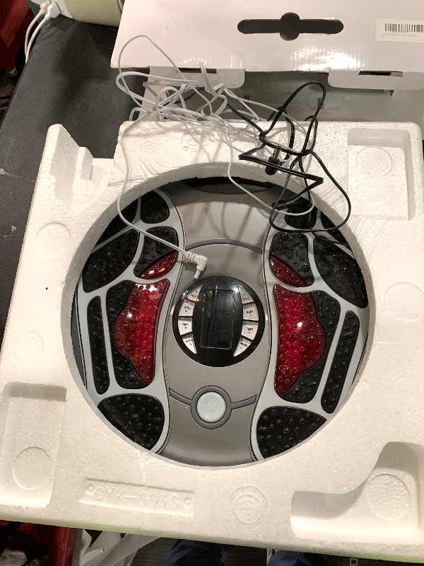 Photo 1 of Funtyallife Foot Massager for Neuropathy, EMS TENS Foot Stimulator for Circulation and Pain Relief, TENS Unit Muscle Stimulator with 4 Electrode Pads, FSA Eligible Items Only List HSA, Fits Up to 11"